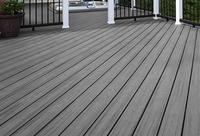 Planches de terrasse en WPC de style moderne imperméables faciles à installer pour les espaces commerciaux durables pour une utilisation en extérieur