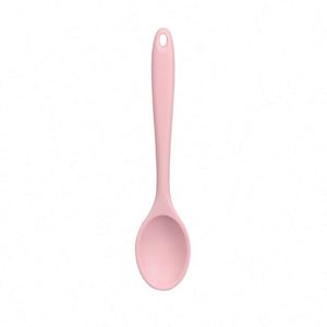 Cuchara Coladora de Silicona de Grado Alimenticio Integrada, Utensilio de Cocina Transfronterizo para Mezclar Ensaladas y Cocinar - Product Image 4