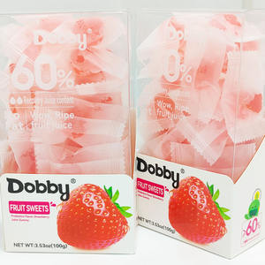 Venta caliente 3D forma dulce suave gomoso caramelo sabor afrutado jugo de <span class=keywords><strong>fresa</strong></span> Dobby probióticos caja de embalaje - Product Image 1