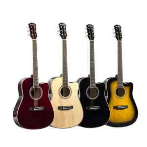 어쿠스틱 기타 맞춤형 공장 직접 판매 저렴한 고품질 41 인치 어쿠스틱 기타 판매