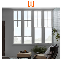 Fenêtre à guillotine simple en PVC pour toit de maison, fenêtre coulissante verticale en verre vinyle pour salon
