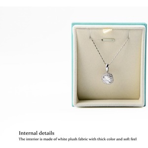 Velvet pendant necklace gift <b>box</b> <b>long</b> chain display cabinet, customizable according to needs - Product Image 3