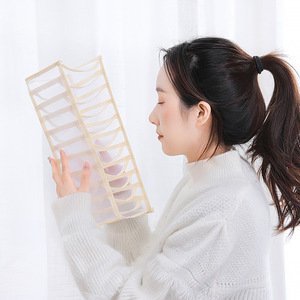 Foldable Mesh <b>Drawer</b> <b>Storage</b> <b>Box</b> For Underwear Pants Clothing Organizer Rectangle Foldable Without Lid Home Use - Product Image 2