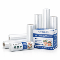 Rouleaux de film sous vide pour la conservation des aliments, 7 couches, co-extrusion, LFGB, sans BPA, sacs de conservation des aliments pré-découpés, 11 pouces, 8 pouces