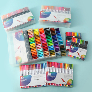 <span class=keywords><strong>Pennarelli</strong></span> ad Acquerello Professionali a <span class=keywords><strong>Doppia</strong></span> <span class=keywords><strong>Punta</strong></span> per Regali Pubblicitari, Vendita all'Ingrosso - Product Image 3