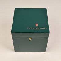 Boîte à chocolat en bois brillant avec doublure en PU, fermeture à charnière dorée et insert compartimenté, logo personnalisé pour emballage de chocolat de marque haut de gamme