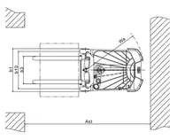 Chariot élévateur gerbeur électrique Glad CPD 1 tonne, batterie plomb-acide, déplaceur latéral hydraulique, pneus polyuréthane, transport en allée étroite 1,2 m