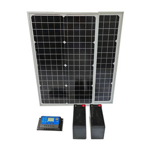 Panel solar monocristalino de 30W con batería de respaldo con cargador para abridor de puerta de motor de 12V/24V CC o Puerta de barrera - Product Image 1