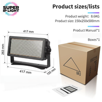 Projecteur stroboscopique LED IP65 222W (puissance stroboscopique nominale 500W) RGB CW 2300~9000K DMX512 pour scène extérieure