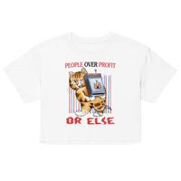 OEM ODM People Over Profit Crop top pour femmes