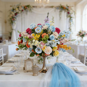 Boule de fleurs romantique de 50 cm, style printemps, arrangement floral, idées de thèmes de fête pour événements - Product Image 1