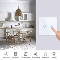 Bingoelec Interrupteur Intelligent WiFi en Gros, Contrôle Vocal (Alexa, Google Home), Programmation de Scènes, Automatisation Tactile en Verre Trempé