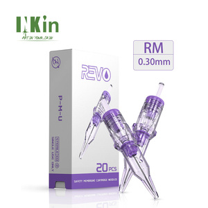 INKin Revo 20Pcs/box RM M1C OEM ODM Manufacturer Scalp Micropigmentation Hair Stroke Customized Tattoo PMU Cartridge <strong>Needle</strong> - Product Image 1