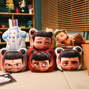 Tùy chỉnh nezha gối nezha 2 con quỷ nao hai AO Bing búp bê sang trọng phim hoạt hình phòng ngủ Gối quà tặng bán buôn - Product Image 5
