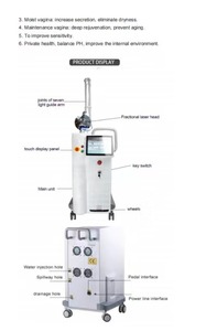 Machine laser CO2 fractionnée professionnelle CE pour le raffermissement cutané, l'élimination des nævus par découpe pulsée et le resurfaçage de la peau - Prix promotionnel - Product Image 5