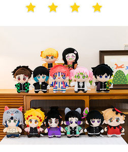 Figurine en peluche de démon japonais, poupée en peluche de dessin animé Tanjiro Nezuko, rembourrage en coton PP doux, jouets en peluche - Product Image 5