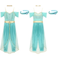 Traje de princesa árabe para danza del vientre para mujer, peleles con diadema y disfraz para actuación, desfile, circo, club nocturno, Raves
