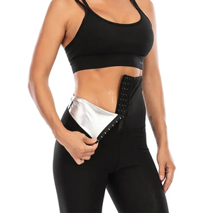 Pantalon de sauna amincissant, effet transpiration intense, avec revêtement, short de sport, leggings de fitness pour l'entraînement et la gym - Product Image 2