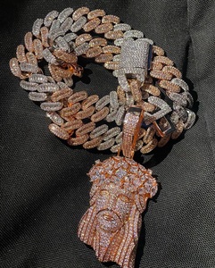 Custom 925 Silver <strong>Moissanite</strong> Jewelry Past <strong>Diamond</strong> <strong>Tester</strong> Iced Out Hip Hop <strong>Moissanite</strong> Jesus Men Necklace Pendant - Product Image 3