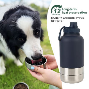 Biểu tượng tùy chỉnh 3 trong 1 con chó chai nước 1000ml 32oz thép không gỉ đôi tường cách nhiệt Flask cho du lịch ngoài trời - Product Image 4
