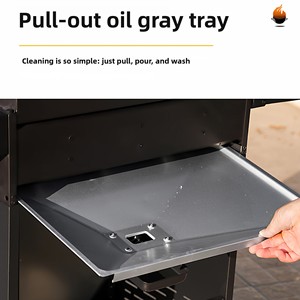 Barbecue a Gas <span class=keywords><strong>Americano</strong></span> da Esterno - 3 Bruciatori in Acciaio, Design Senza Fumo, Antiruggine, Accensione Elettronica per Ville Grandi - Product Image 6