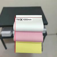 CB CFB CF cinq couleurs sans carbone papier NCR 50/60 GSM bleu Premium ordinateur impression copie 50/60 GSM