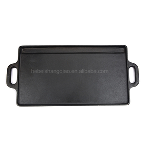 Double Side Hot <strong>Bbq</strong> Plate Outdoor Flat Top <strong>Pan</strong> Cast Iron Reversible Grill Gas Griddle - Product Image 5