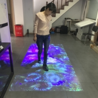 Projecteur interactif immersif pour sol/mur 10m*4m, jeux de projection murale interactive pour sol et mur
