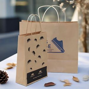 Bolsa de Papel Kraft Ecológica de 30x30 cm para Panadería, Embalaje de Regalos, Venta al por Mayor, Reciclable - Product Image 4