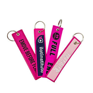 OEM-<span class=keywords><strong>Promo</strong></span>-Geschenk individuelle Stickerei Schlüsselanhänger - Product Image 1