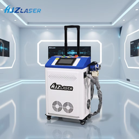 Machine de nettoyage au laser à fibre portable de 200 W, haute précision, non dommageable pour les substrats en métal, acier inoxydable, aluminium, bois, CE