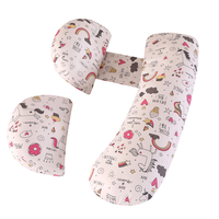 Oreiller de grossesse souple et réglable pour dormeurs latéraux, en forme de U, portable et réutilisable, amovible et lavable pour femmes enceintes
