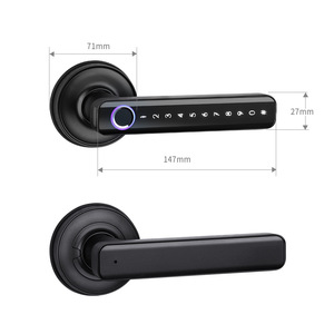 塞拉杜拉斯智能内饰应用控制门把手指纹密码WiFi图雅TTLock数字智能门把手锁 - Product Image 6