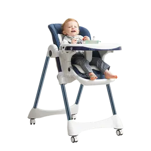 Bebek bebek besleme yüksek sandalye ile katlanabilir çıkarılabilir tepsi