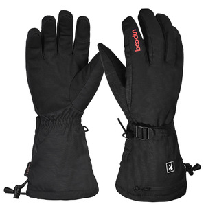 Guantes de Esquí Eléctricos con Calefacción Boton, Negros, Tres Niveles de Control de Temperatura, Pantalla Táctil, Invierno, Aire Libre, Unisex - Product Image 1