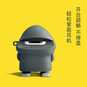 3D hình dạng phim hoạt hình Silicone Tai nghe bìa cho 1 2 3 <span class=keywords><strong>4</strong></span> Pro Minion AirPods trường hợp - Product Image 5