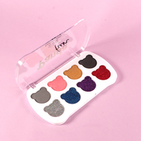 Palette d'ombres à paupières minérales imperméables personnalisées, 8 couleurs, poudre scintillante transparente pour les tons de peau multi-teintes