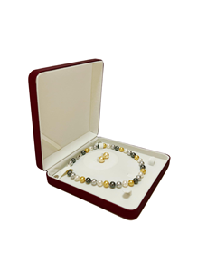 Caja de Joyería de Piel Sintética de Alta Gama al por Mayor para Fabricantes, Estuche para Collares y Perlas, Set de Embalaje de Joyas, Caja de Regalo para el Día de la Madre - Product Image 4