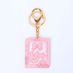 Porte-clés rectangulaire en acrylique personnalisé avec impression UV, design de personnage de dessin animé, souvenir cadeau - Product Image 5