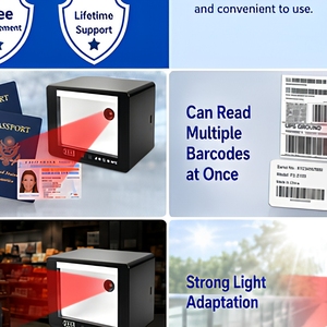 Escáner <span class=keywords><strong>de</strong></span> Pasaportes MRZ YUANAIDC para Kiosco <span class=keywords><strong>de</strong></span> Autoregistro en Aeropuertos y Mostrador <span class=keywords><strong>de</strong></span> Entrega <span class=keywords><strong>de</strong></span> Equipaje, NFC 13.56MHz, USB Tipo-C, 300 Escaneos por Segundo - Product Image 5