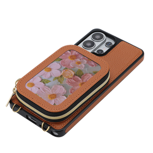 Funda de alta calidad con cremallera, tarjetero floral y cordón largo para Samsung Galaxy S24FE/S25FE/S26FE/S26 <span class=keywords><strong>Plus</strong></span>/S25 Ultra - Product Image 2