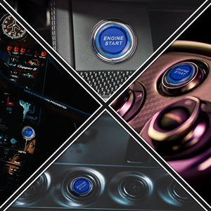 12V DC <span class=keywords><strong>3</strong></span> Pin Spst açma-kapama düğmesi başlatma anahtarı anlık mavi Led ışık 50Amp motor çalıştırma kontak anahtarı yarış arabası için - Product Image 6