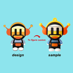 OEM ที่กําหนดเองพีวีซีเรียงรายพวงกุญแจ 3D ซิลิโคนการ์ตูนตุ๊กตาอะนิเมะธีมคุณภาพสูงมิ่งขวัญออกแบบโดยโรงงาน - Product Image 3