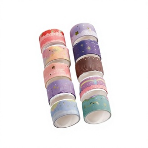 20 rouleaux de ruban adhésif washi japonais Kawaii personnalisable en feuille colorée, papier kraft, adhésif en caoutchouc, simple face - Product Image 4