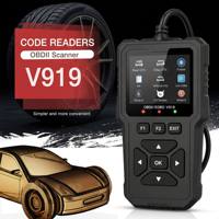 Escáner de Diagnóstico de Fallas para Vehículos V919 al Precio Más Bajo, Lector OBD2 Negro, Escáner Multifuncional para Eliminación de Fallas