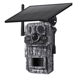 Caméra de chasse solaire 4G Shiwojia, vision nocturne 1080P, étanche IP65, détection de la faune, caméra extérieure - Product Image 1