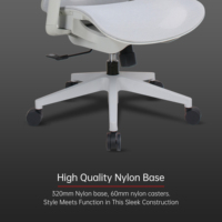 Chaise de bureau en maille avec vérin à gaz de classe 3, chaise pivotante de bureau, chaise de personnel, chaise pivotante de bureau