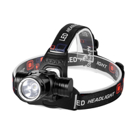 Lampe frontale de plongée professionnelle portable pour travaux sous-marins 50M, éclairage amphibie T6, orientable à 120 degrés