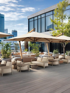 Parasol de jardin, de café et de cour, grand parasol avec logo, parasol d'extérieur, parasol de soleil, LS Wholesale Cantilever <span class=keywords><strong>Sun</strong></span> Patio Umbrella - Product Image 2