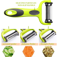 Multifunctionele 3-In-1 Groenteschiller Fruit Dunschiller Roterende Chiller Wortelschiller Set